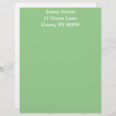 Green Apple Letterhead Sjabloon Custom Briefhoofd (Voorkant / Achterkant)