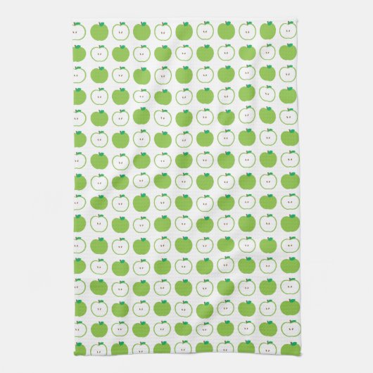 Green Apple Pattern Kitchen Towel Theedoek (Verticaal)