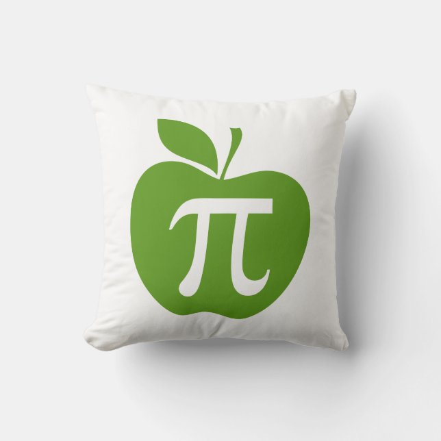 Green Apple Pi Kussen (Voorkant)