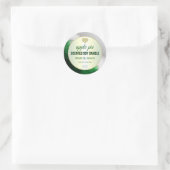 Green Apple Pie Agate Soy Candle produit Étiquette (Sac)