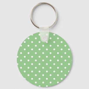 Green Apple Polka Dot Sleutelhanger