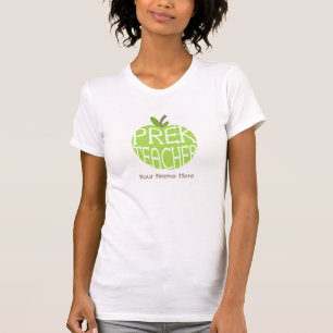 Green Apple Pre Kindergarten Teacher Shirt