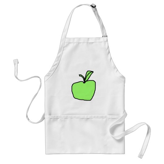 Green Apple. Standaard Schort (Voorkant)