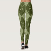 Green Argyle Leggings (Achterkant)