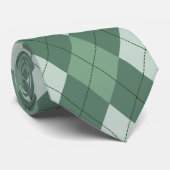 Green Argyle Stropdas (Opgerold)