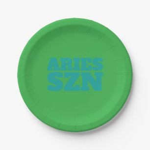Green Aries SZN Cool Papieren Bordje