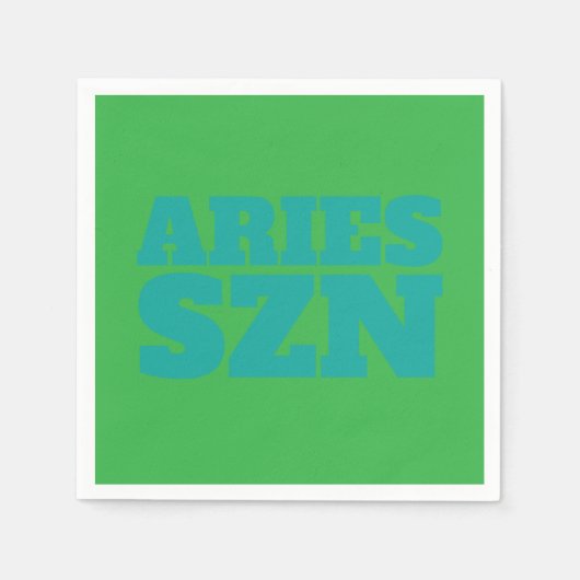 Green Aries SZN Cool Servet (Voorkant)