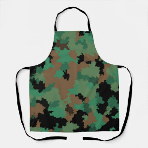 Green Army Oerwoud Camouflage Patroon Ontwerp Schort
