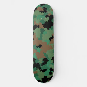 Green Army Oerwoud Camouflage Patroon Ontwerp Skateboard