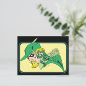 Green Arrow Head Shot Briefkaart (Staand voorkant)