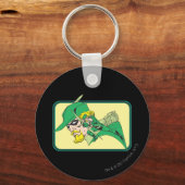 Green Arrow Head Shot Sleutelhanger (Voorkant)