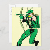 Green Arrow Shooting Arrow Briefkaart (Voorkant / Achterkant)