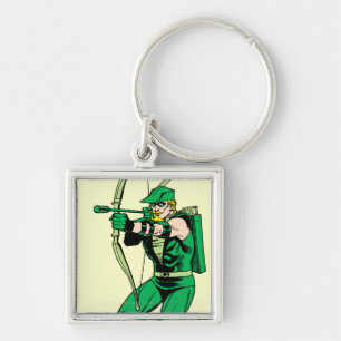 Green Arrow Shooting Arrow Sleutelhanger