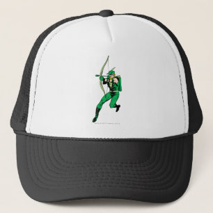 Green Arrow Shooting Arrow Trucker Pet