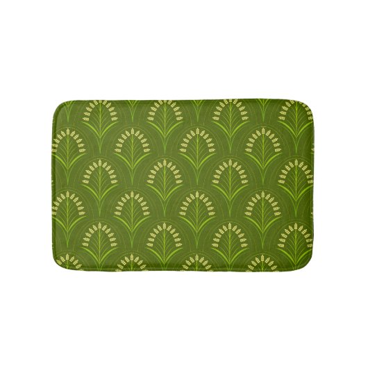 Green Art Deco Badmat (Voorkant)