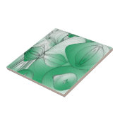 Green Art Deco Oval Tegeltje (Zijkant)