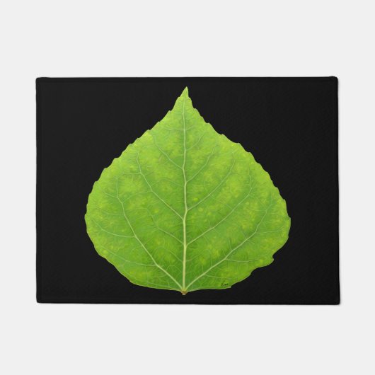 Green Aspen Leaf #11 Deurmat (Voorkant)