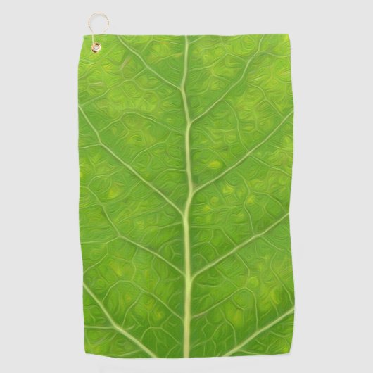 Green Aspen Leaf #11 Golfhanddoek (Voorkant)