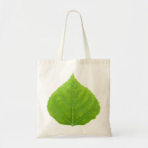 Green Aspen Leaf #11 Tote Bag