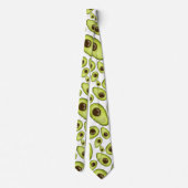 Green Avocado Fruits Pattern Food Vegan Stropdas (Achterkant)