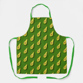 Green Avocado Graphic Apron - Custom Chef Gift Schort (Voorkant)