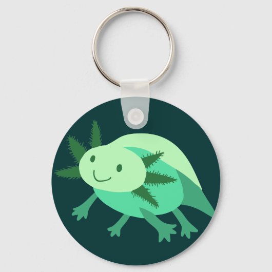 Green Axolotl Sleutelhanger (Voorkant)