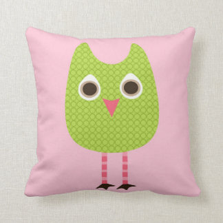 Green Baby Owl Pillow Kussen
