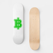 GREEN BAHT SIGN ฿ Thaise ฿ Skateboard (Voorkant)
