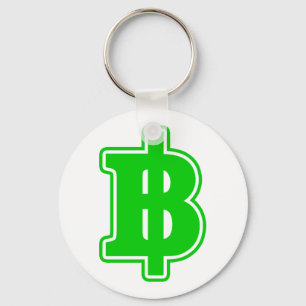 GREEN BAHT SIGN ฿ Thaise ฿ Sleutelhanger