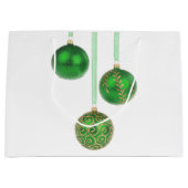 Green Ball-kerstversiering Grote cadeautas (Voorkant)