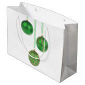 Green Ball-kerstversiering Grote cadeautas (Achterkant Gekanteld)