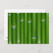 Green Bamboo Briefkaart (Voorkant / Achterkant)