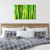 Green Bamboo Canvas Afdruk (Insitu (Slaapkamer))