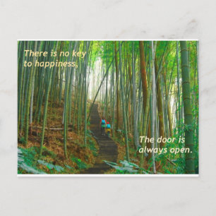 Green Bamboo Forest Briefkaart