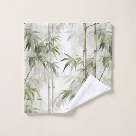 Green Bamboo Serenity (Gant de toilette)