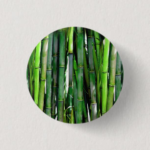 Green Bamboo Stalks Natuur Fotografie Ronde Button 3,2 Cm