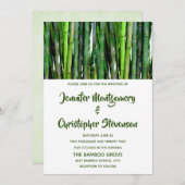 Green Bamboo Stalks Natuur Kaart (Voorkant / Achterkant)