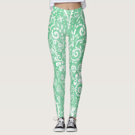 Green Bandana Leggings