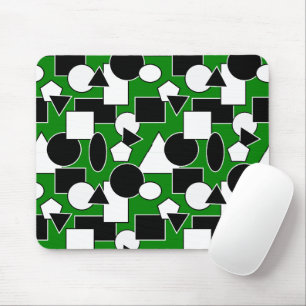 Green Bauhaus Collage Muismat