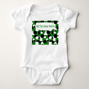 Green Bauhaus Collage Romper