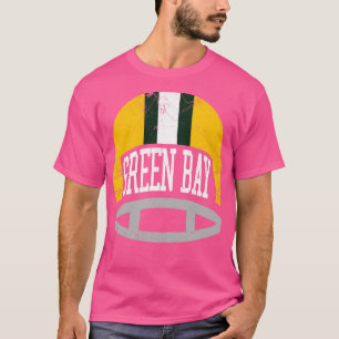 Green Bay Retro Helm Groen T-shirt