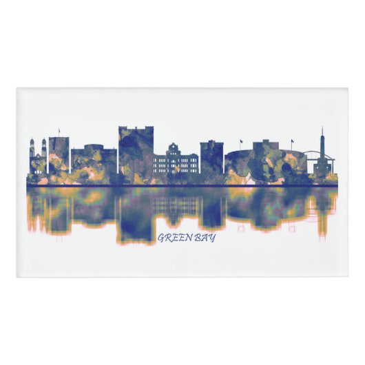 Green Bay Skyline Naambadge (Voorkant)