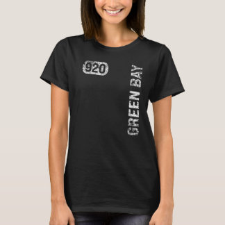 Green Bay Wisconsin 920 Area Code  Retro T-shirt