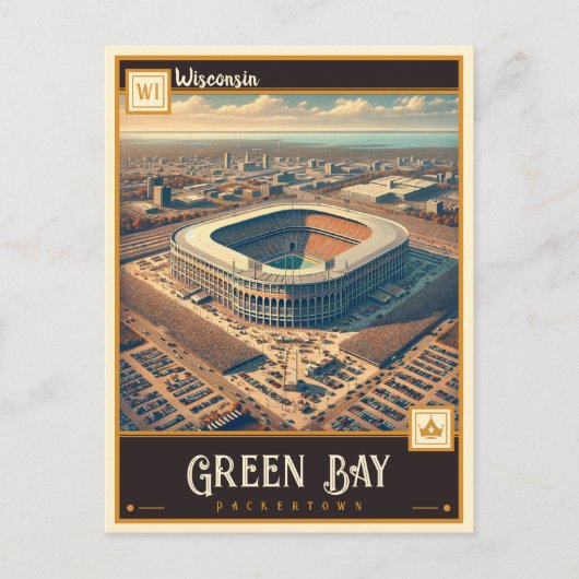 Green Bay, Wisconsin |  Briefkaart (Voorkant)