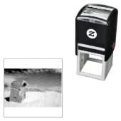 Green Beach-stoel in het Noord-Zee Zelfinktende Stempel (In situ)