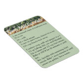 Green Bean Casserole Recipe Magnet refridgerator Magneet (Rechterzijde)