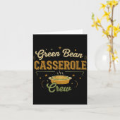 Green Bean Cerole Thanksgiving Cooking Funny  Kaart (Gele Bloem)