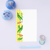 Green Bean Retro Geel Plaid Flyer (Enkel)