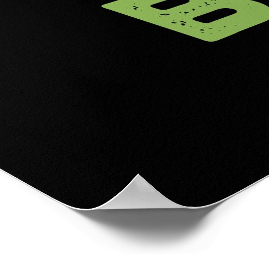 Green Beans Funny Jealous Bean Pun Dark BG Poster (Hoek)