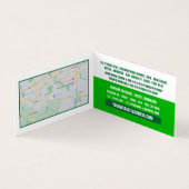 Green Bed Logo, Hostel Accommodatie Gedetailleerd Visitekaartjes (Binnen)